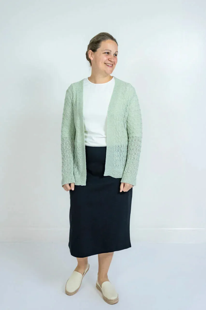 Quinn Knit Midi Skirt in Black