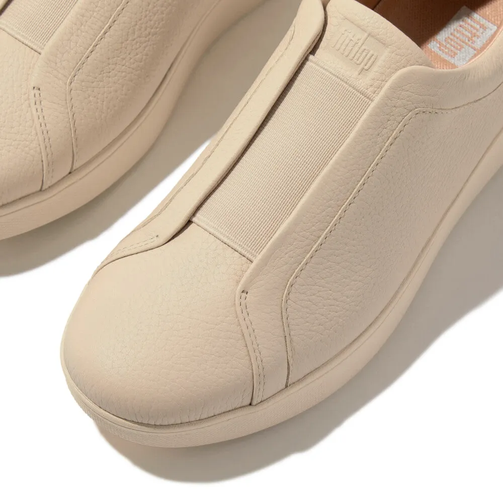 RALLY ELASTIC TUMBLED-LEATHER SLIP-ON SNEAKERS  (Women)