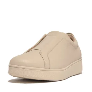 RALLY ELASTIC TUMBLED-LEATHER SLIP-ON SNEAKERS  (Women)