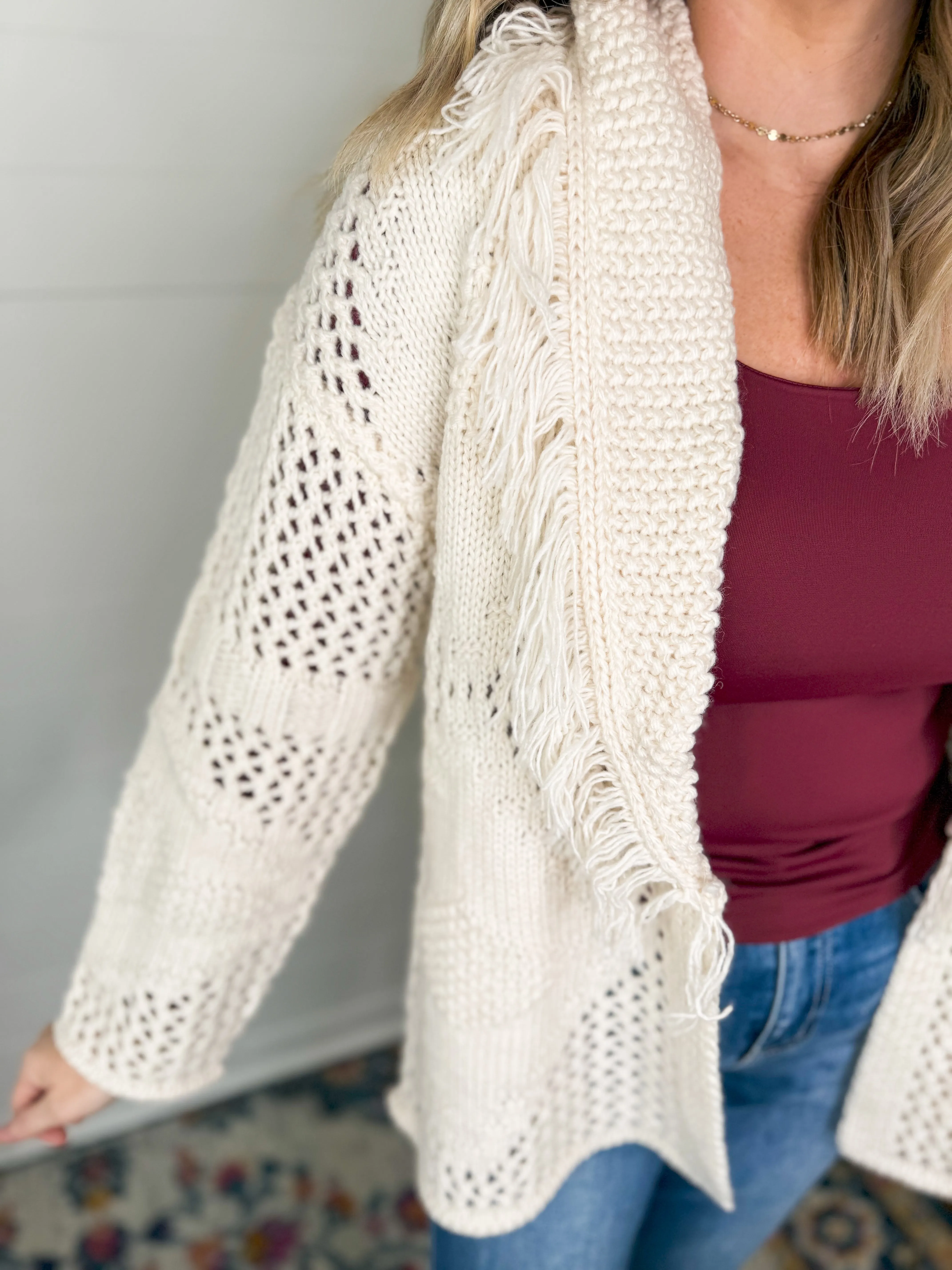 RD Ilsa Long Sleeve Shawl Neck Cardigan