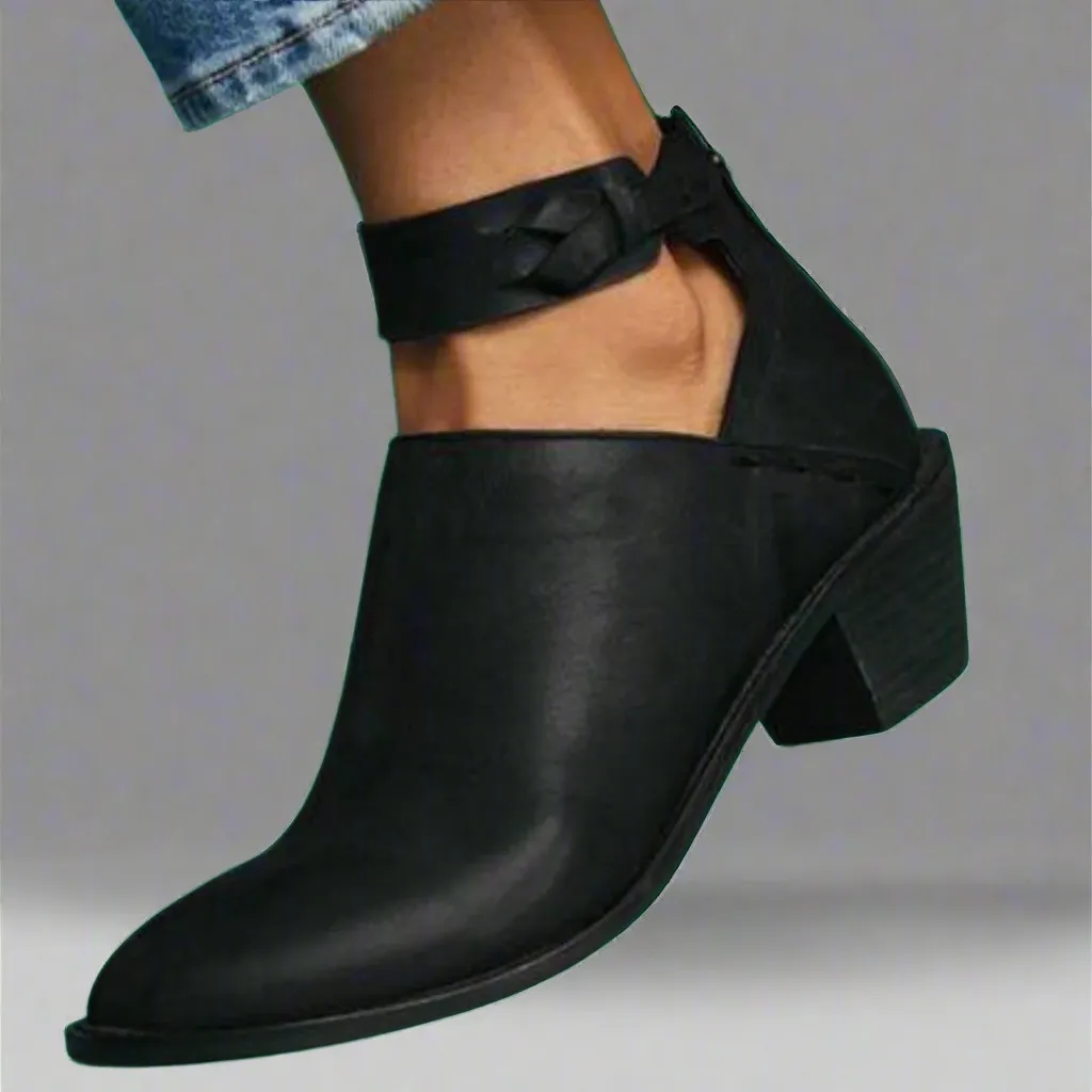 Renata | Mid-Toe Block Heel Singles – Where Comfort Meets Style