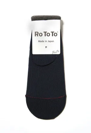 ROTOTO High Gauge Foot Cover Invisible Socks - Navy