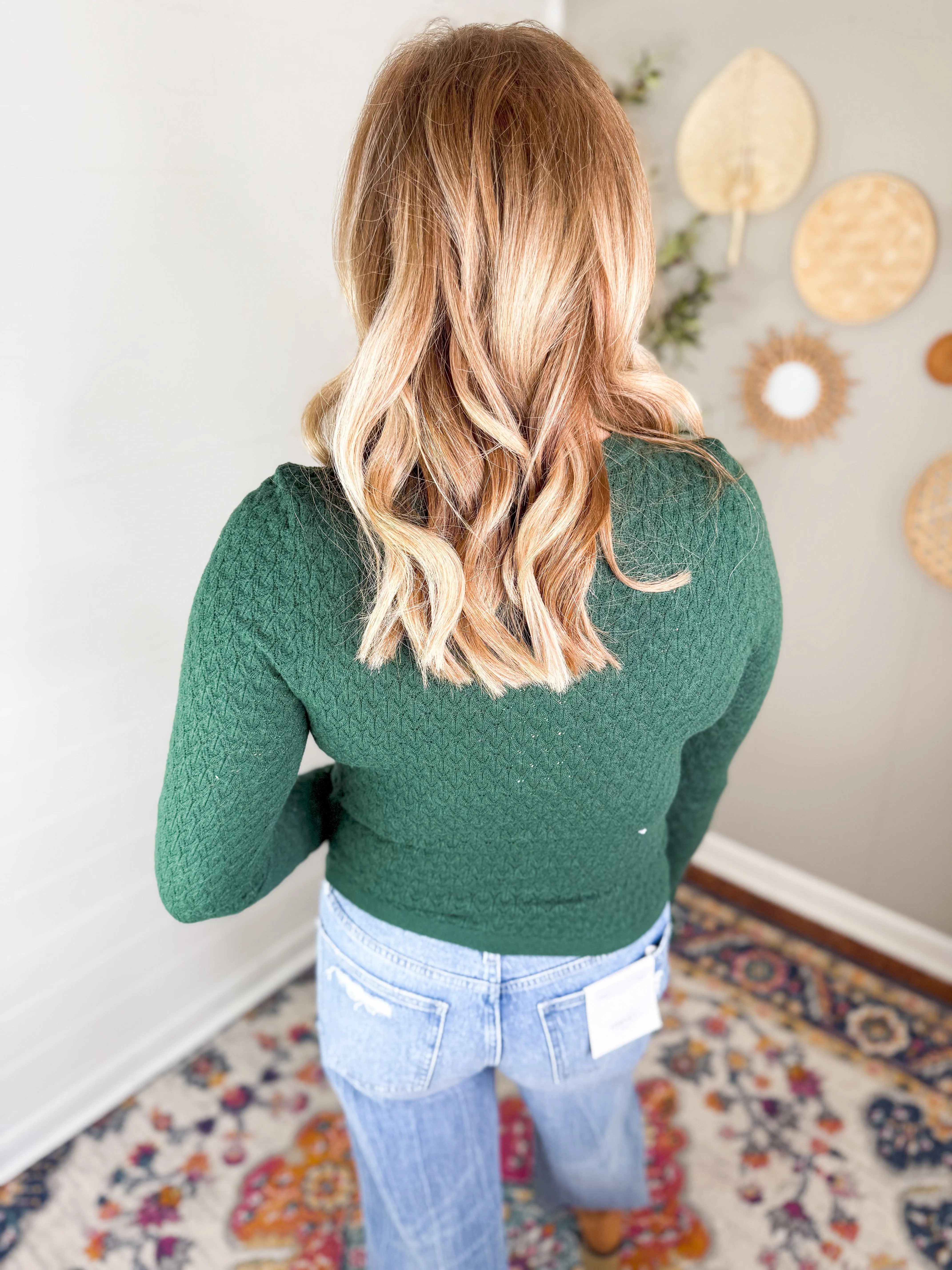 Ruffle Sleeve Knit Top