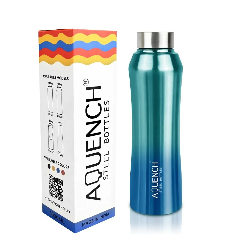 Rush Metallic Turquoise  Water Bottle
