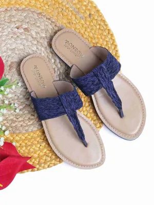 Sabrina Blue Flats