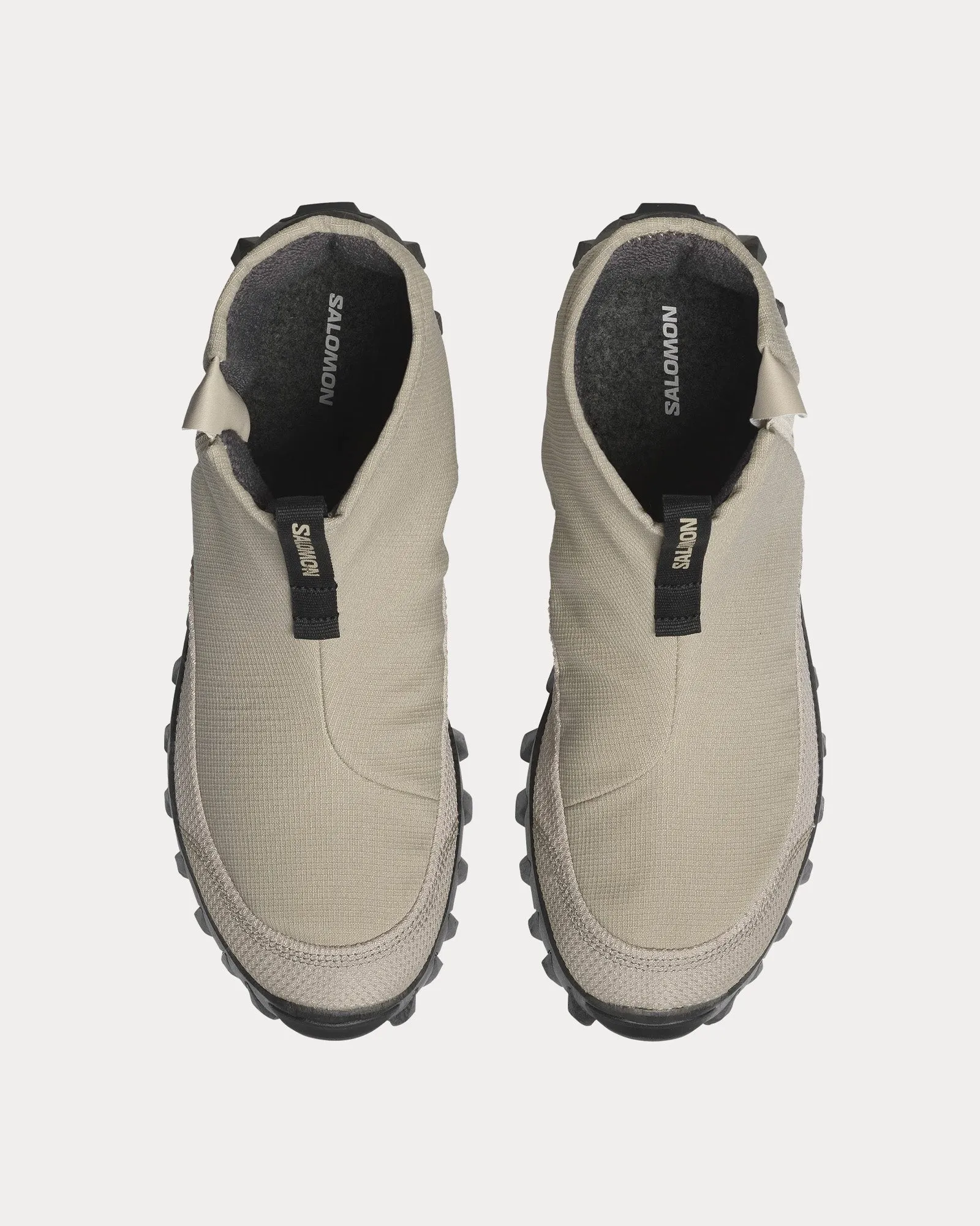 Snowclog Mid Feather Gray / Black Slip On Sneakers