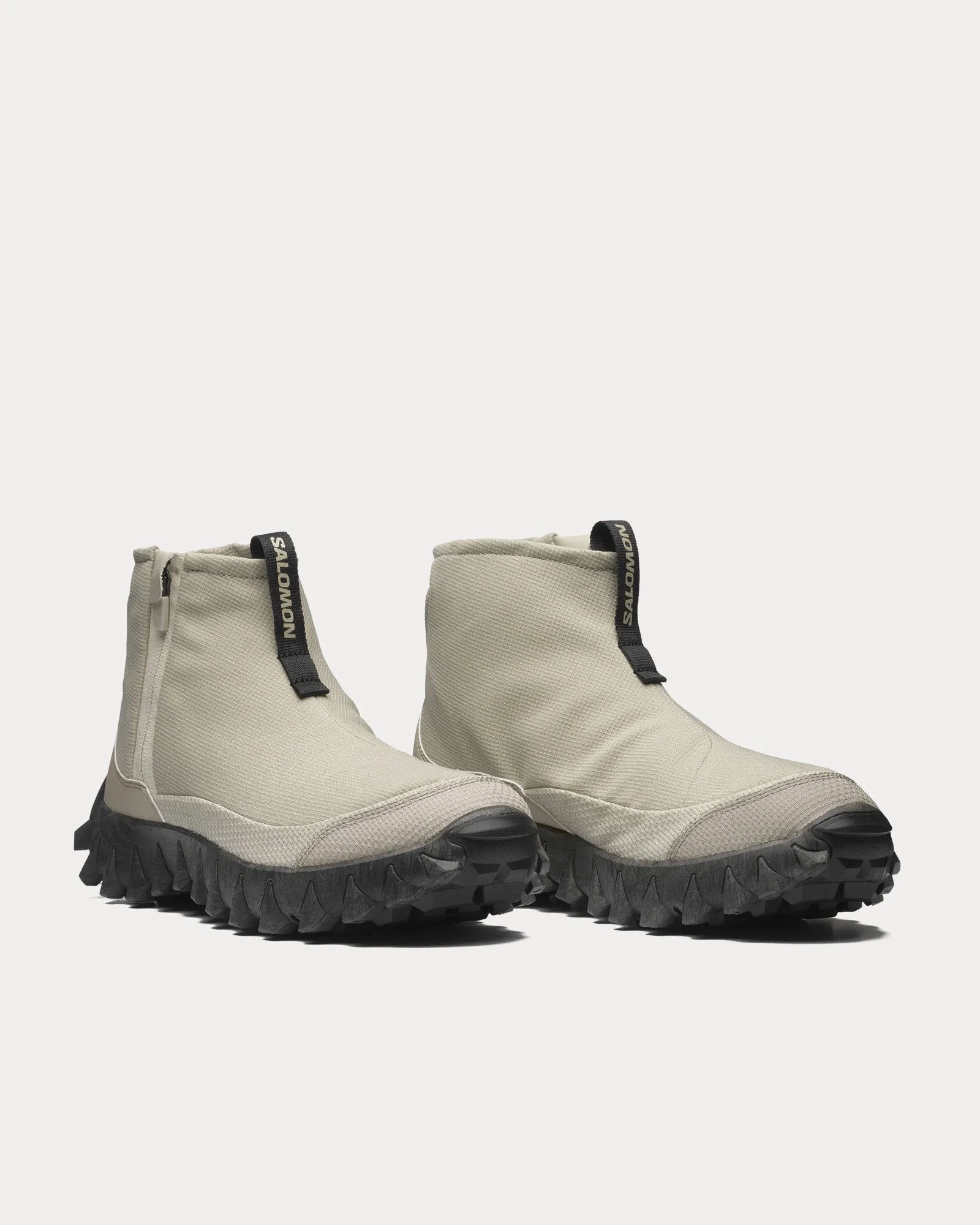 Snowclog Mid Feather Gray / Black Slip On Sneakers