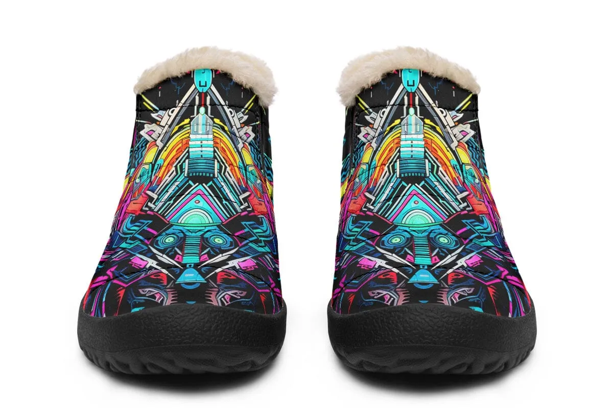 Space Symmetry Winter Slippers