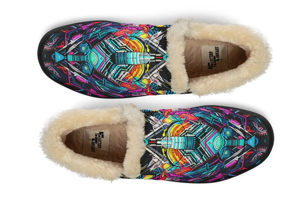 Space Symmetry Winter Slippers