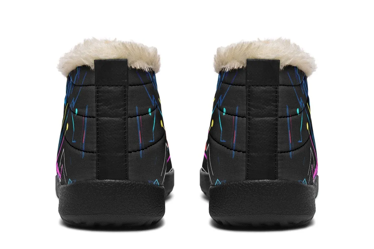 Space Symmetry Winter Slippers