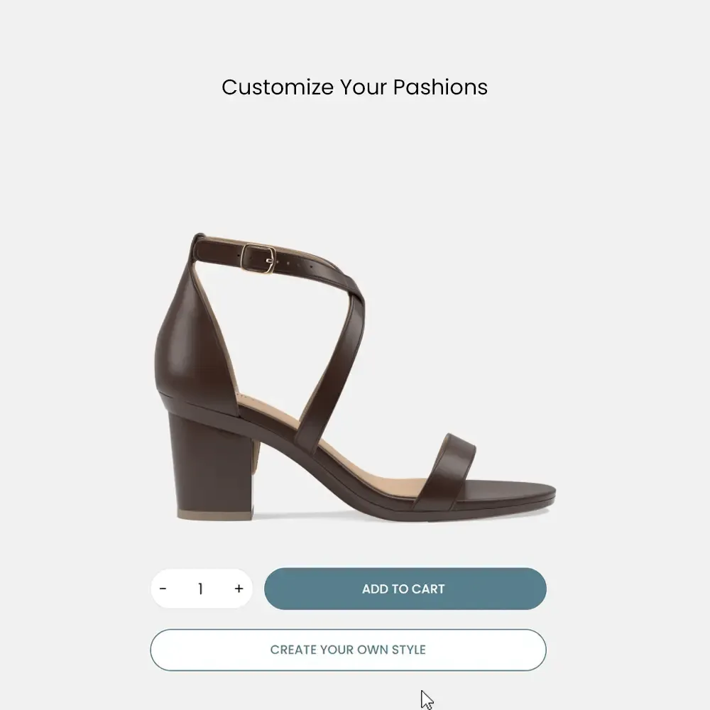 The Sandal - Cocoa Leather   Block Heel Kit 3 Cocoa - FINAL SALE