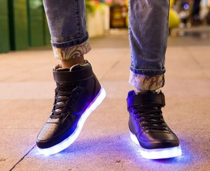 The Walking Dead Shoes Light Up Shoes Colorful Flashing LED Luminous Shoes The Walking Dead Christmas Gifts Birthday Gifts