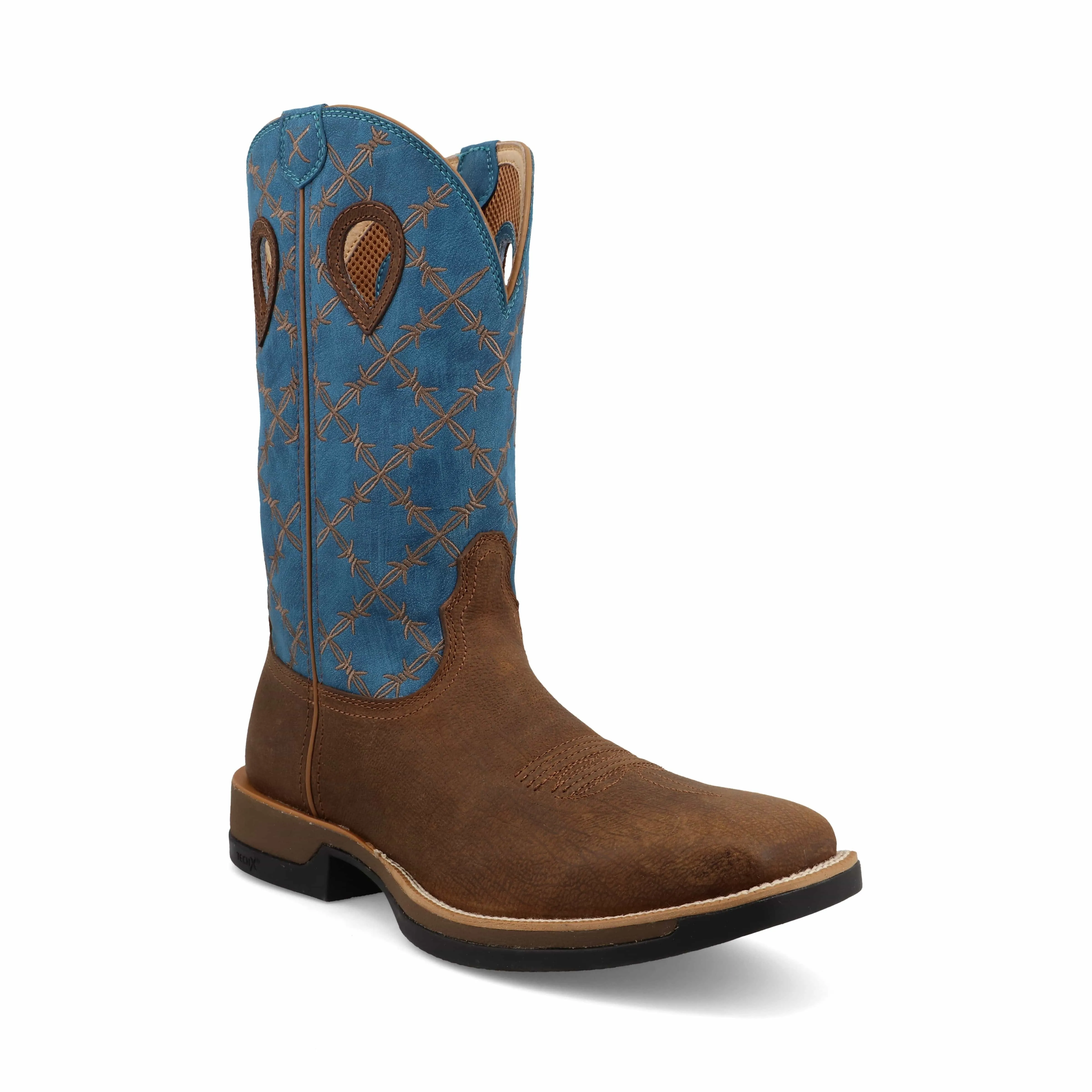 Twisted X Men's Brunette & Fjord Blue Tech X Western Boot MXW0012