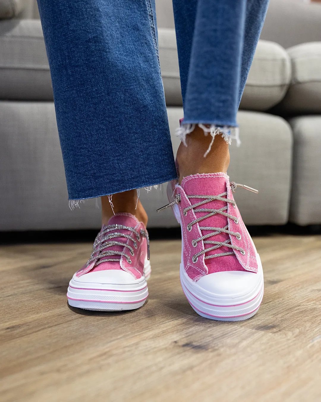 Very G Aman Sparkle Sneakers - Pink