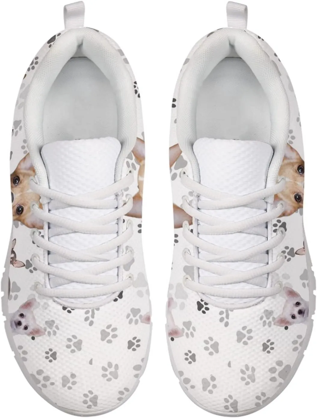 Wanyint Rainbow Stripes Print Women Tennis Sneakers Lace-up Walking Training Shoes Non Slip Sports Footwear