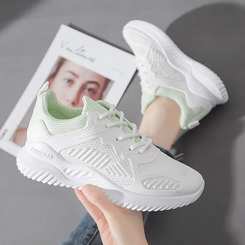 Wholesale 2023 Summer New Versatile Breathable Single Mesh Sports Shoes for Women