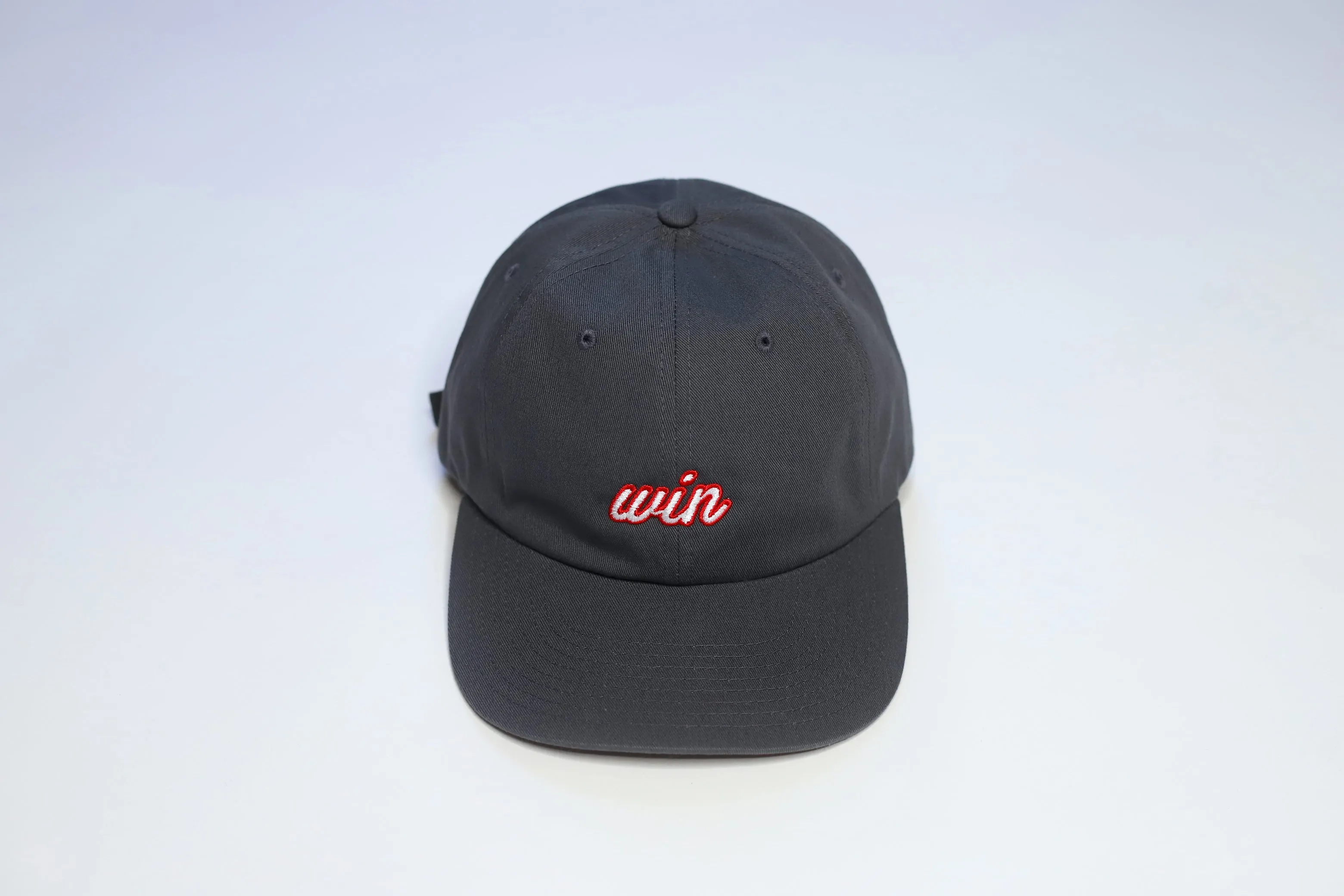 WIN Essential Strapback Hat - Charcoal Grey