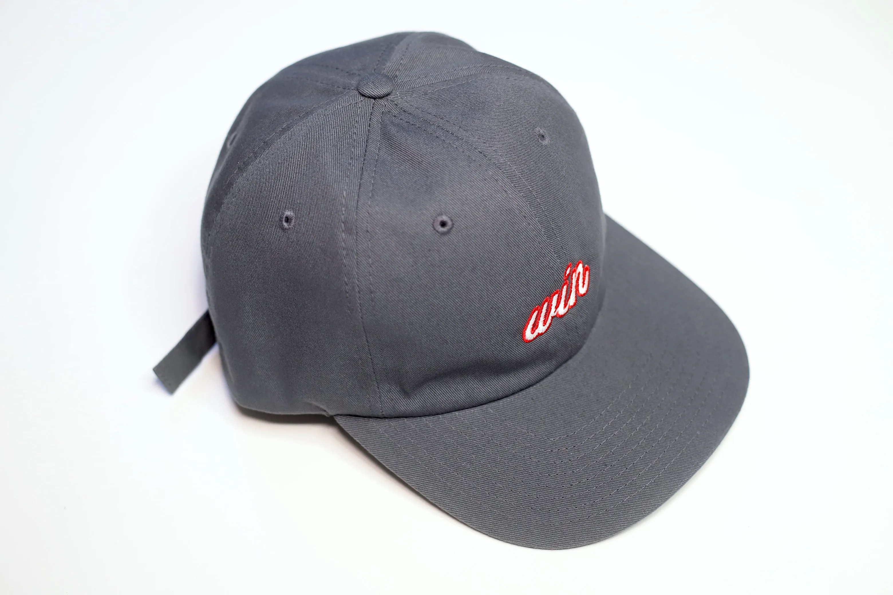 WIN Essential Strapback Hat - Charcoal Grey