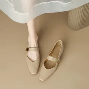Women's Leather Versatile Mary Jane Shoes (In Stock)